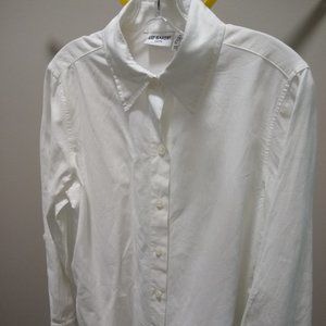 White Linen/Cotton Blouse
